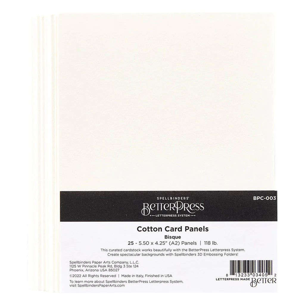 Cotton Card Panels - A2 Bisque