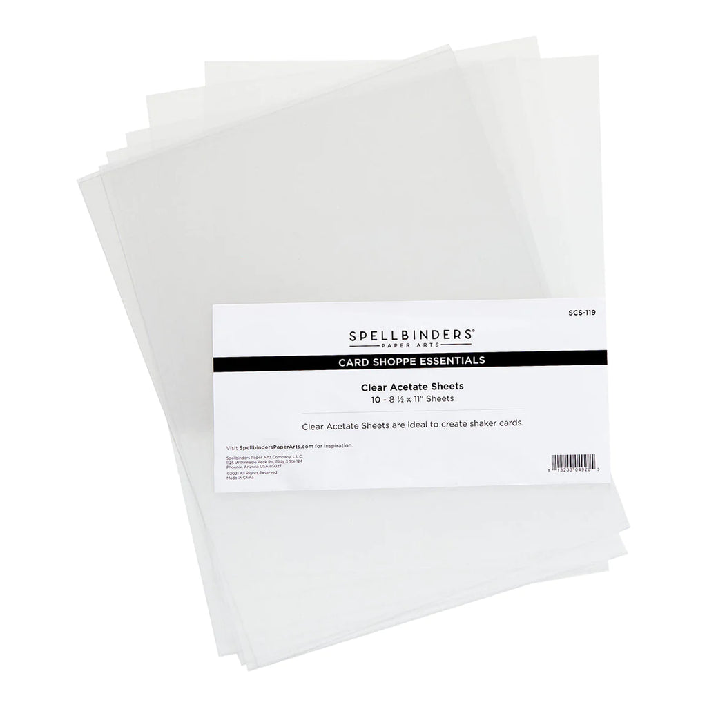 Clear Acetate Sheets - 10 Pack