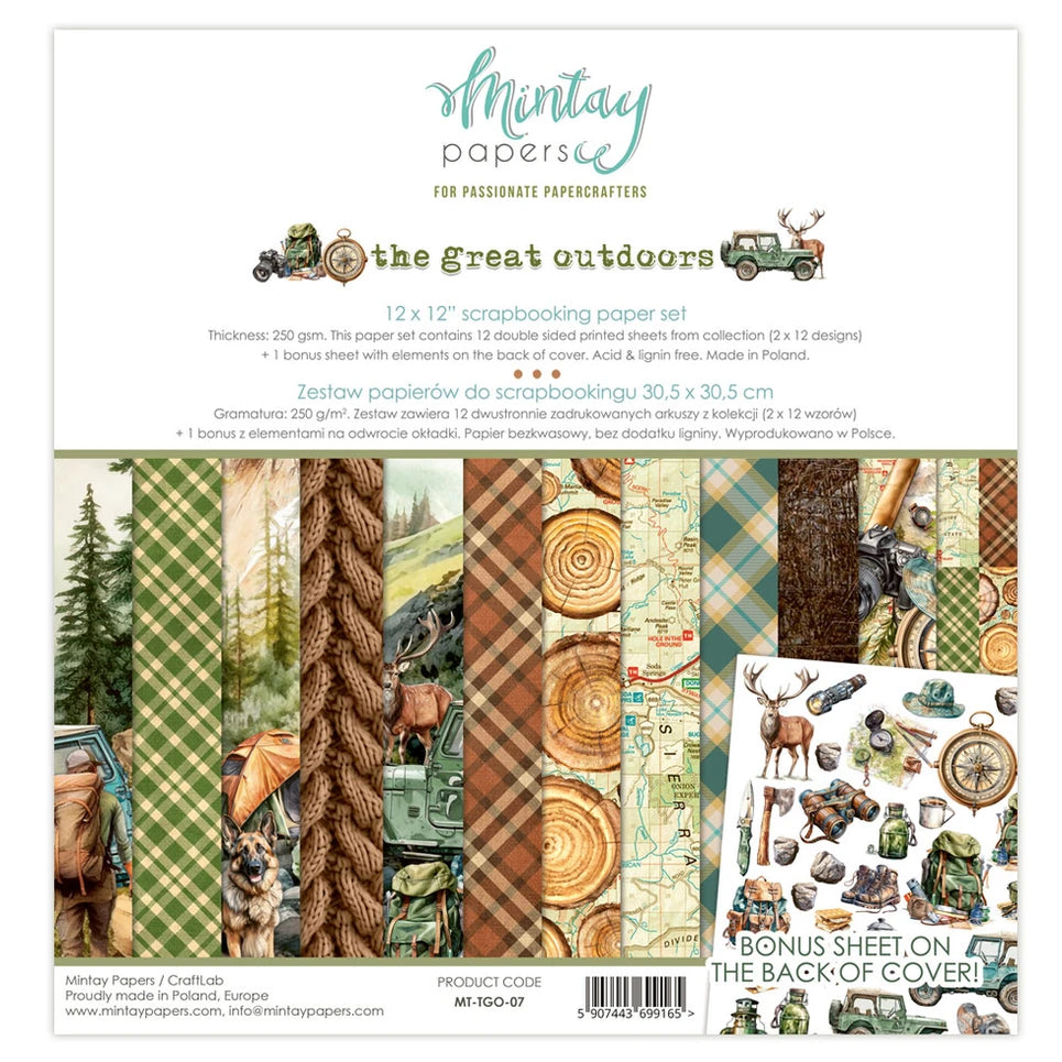 The Great Outdoors - Scrapbooking Paper Set