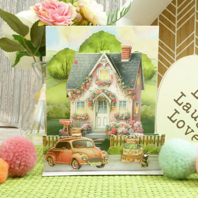 Pop Up Stepper Card - Happy Little Home
