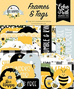 Bee Happy - Frames & Tags