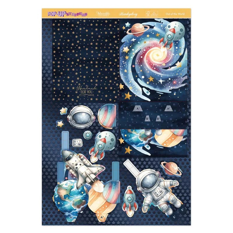 Pop Up Stepper Card - Out Of This World!