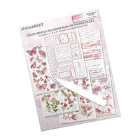 49 and Market Color Swatch Blossom 6 x 8" Rub-On Transfer Set