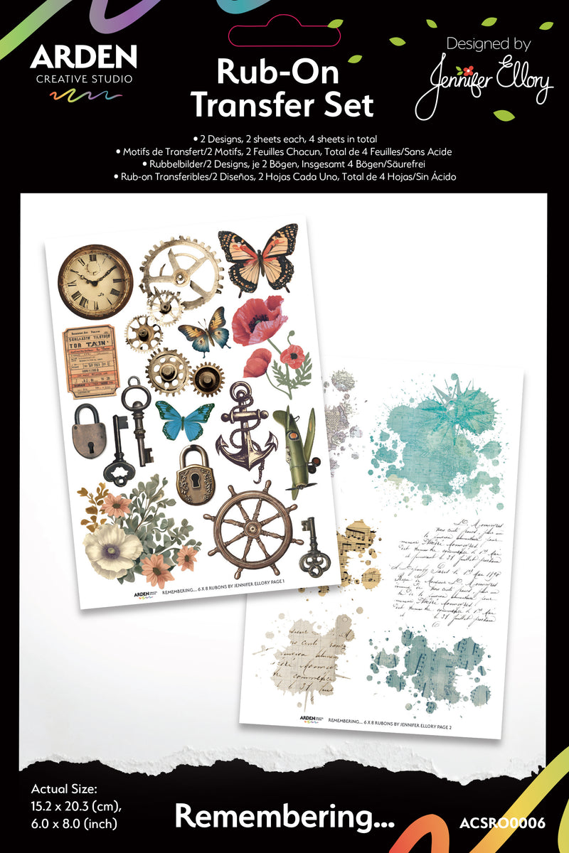 Remembering - Rub-On Transfer Set
