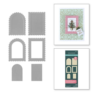 Postage Stamps 3D Emboss & Cut Folder