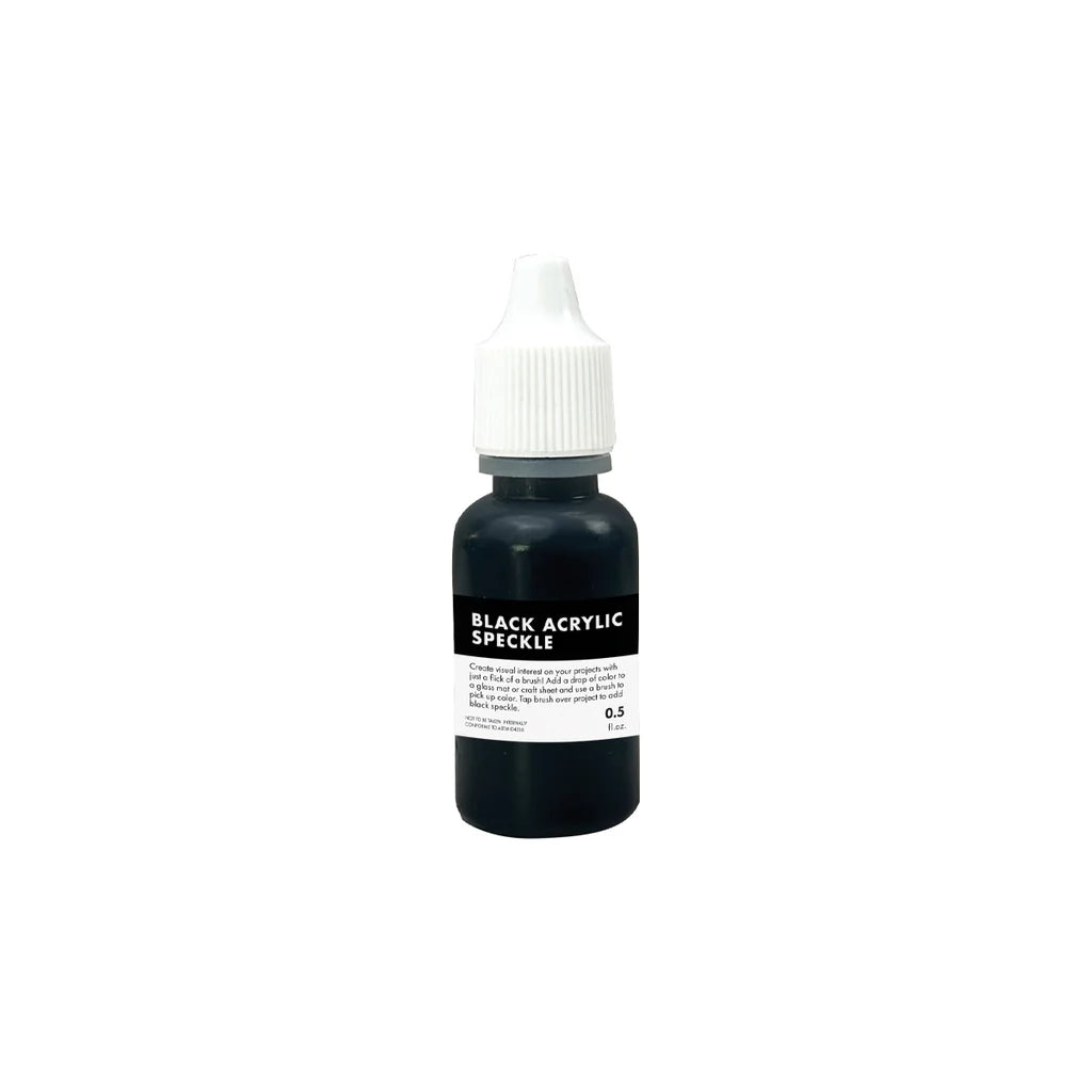 Black Acrylic Speckle