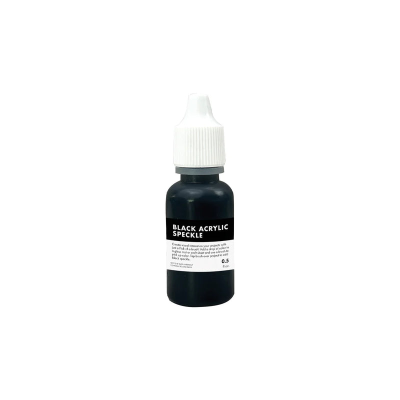 Black Acrylic Speckle
