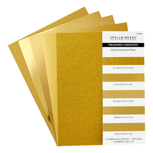 Treasured Cardstock - Gold Assorted Pack