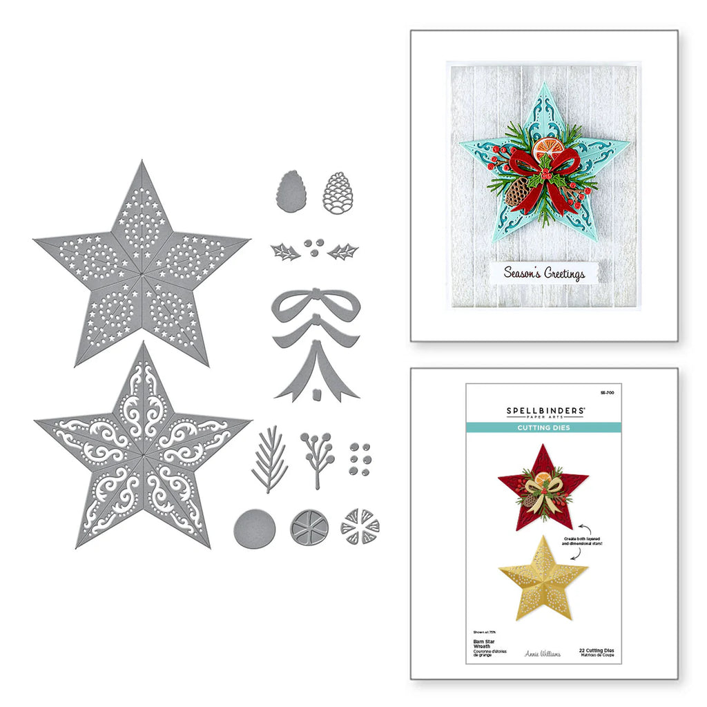 Barn Star Wreath Die Set