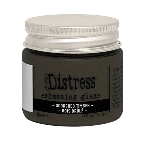 Distress Embossing Glaze - Scorched Timber