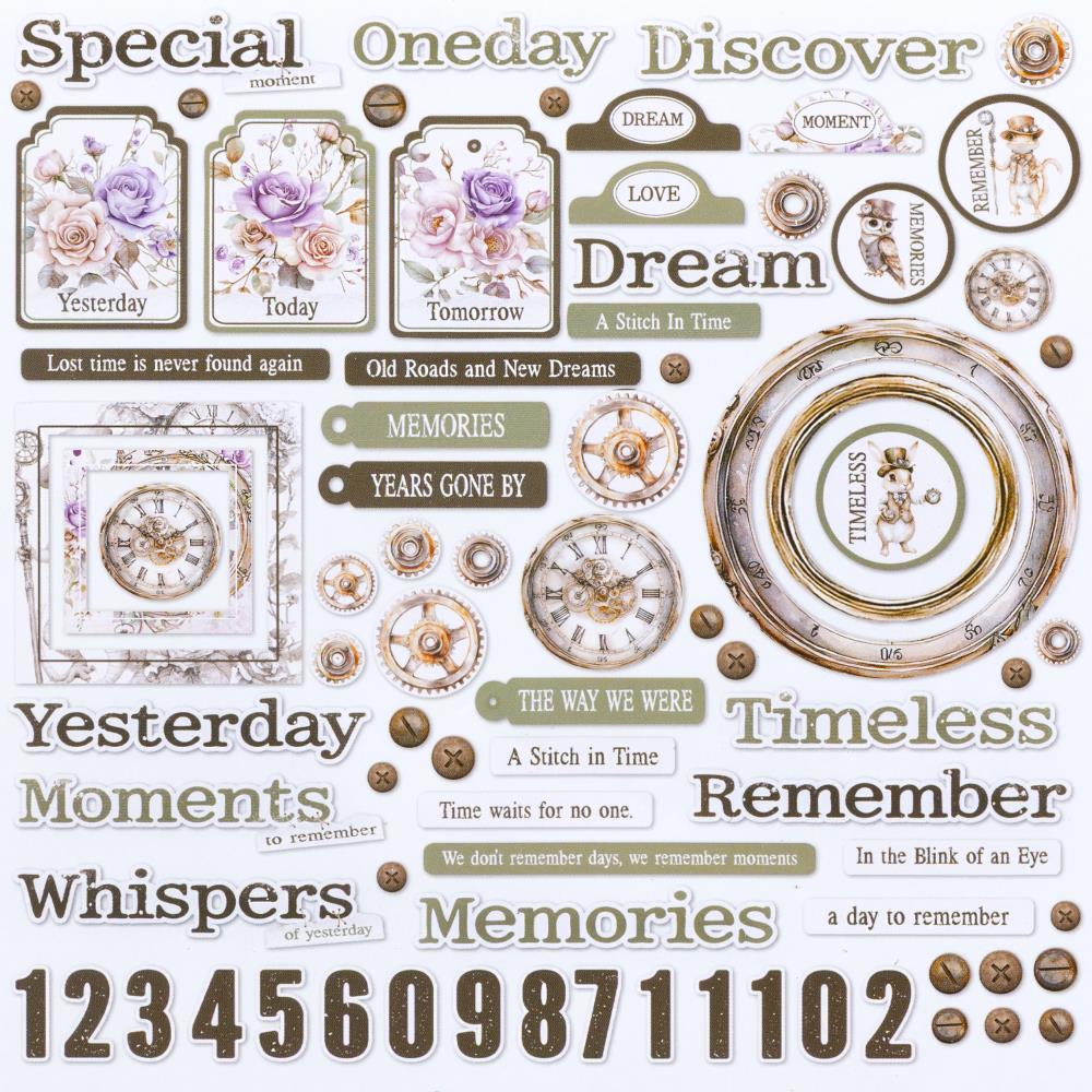 Echoes Of Time - Chipboard Bits