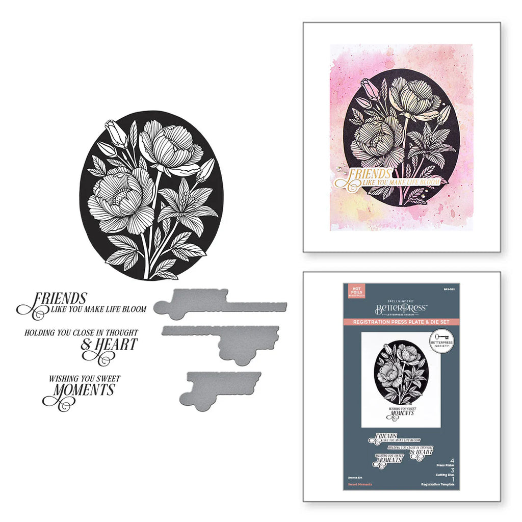 Sweet Moments BetterPress Registration Press Plate & Die Set