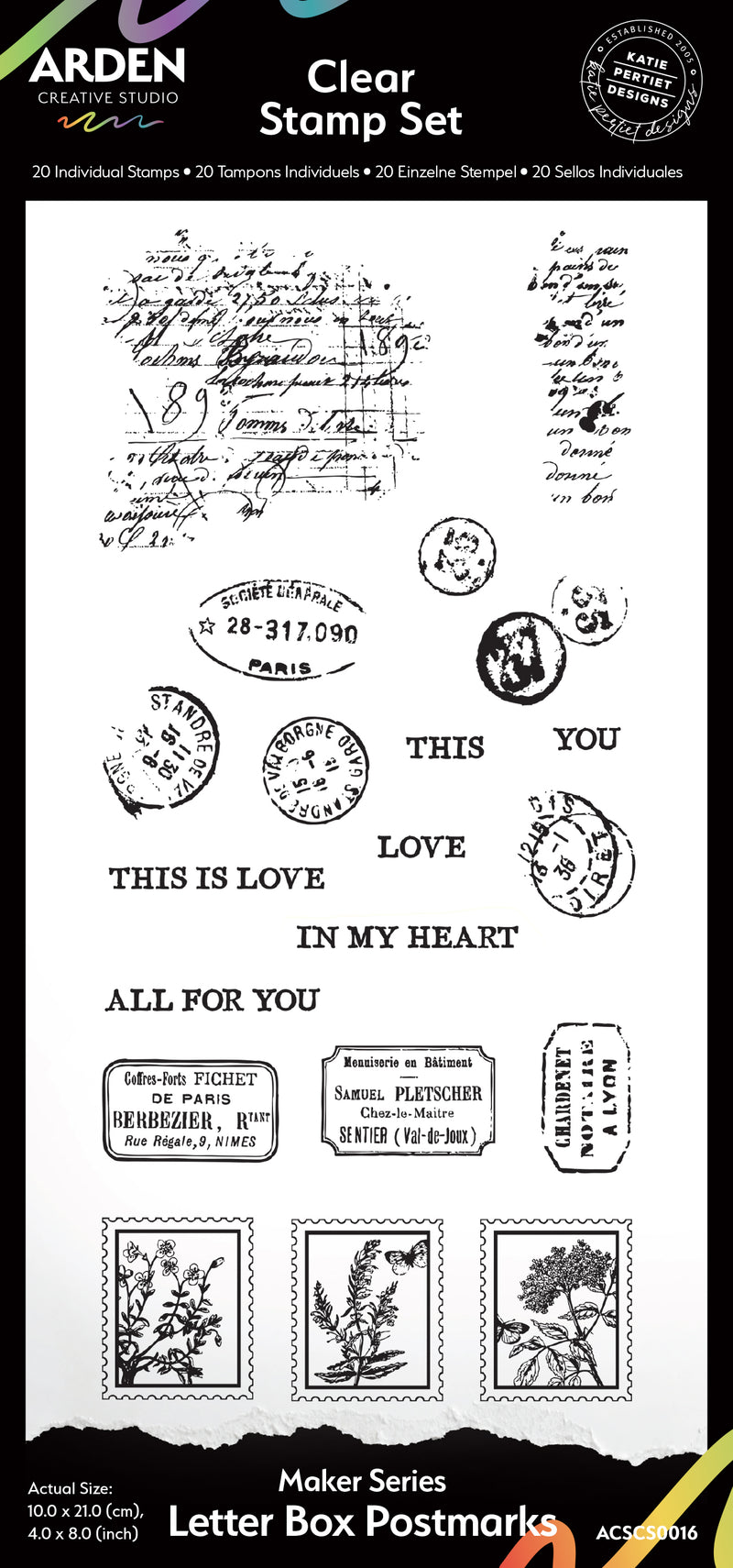 Letter Box Postmarks Stamp Set