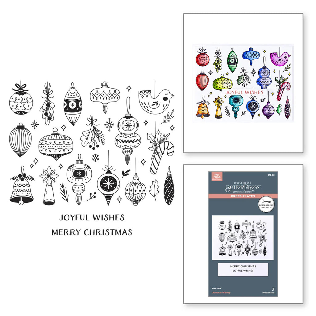 Christmas Whimsy Welcome Bundle BetterPress Plate & Die Set