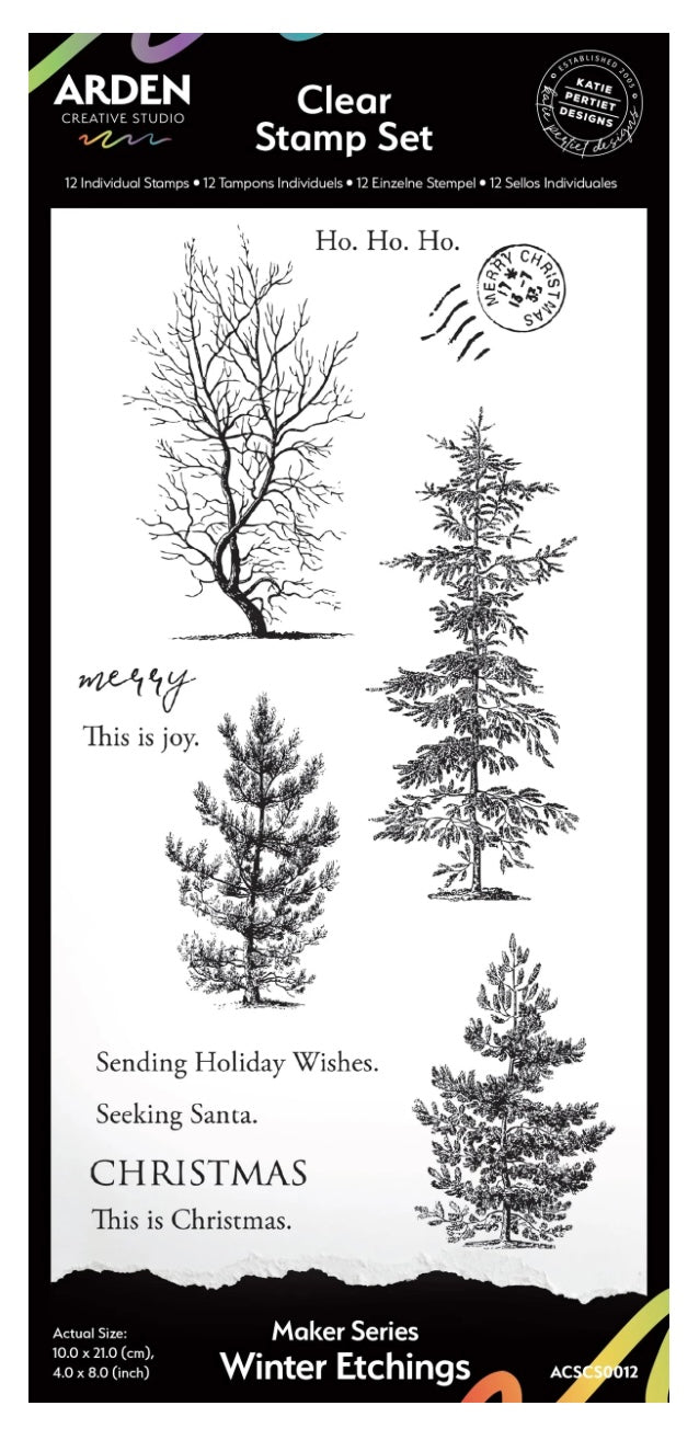 Winter Etchings Stamp Set