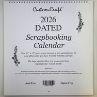 2026 Dated Calendar - 12x12