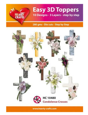 Easy 3D Toppers - Condolence Crosses