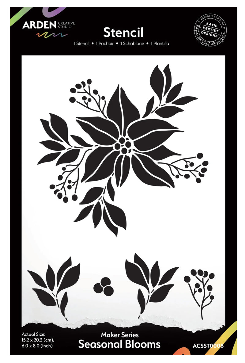Seasonal Blooms Stencil