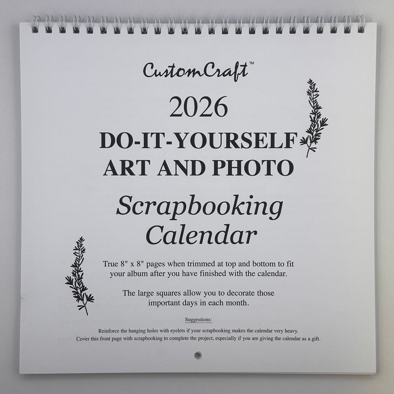 2026 Dated Calendar - 8x8
