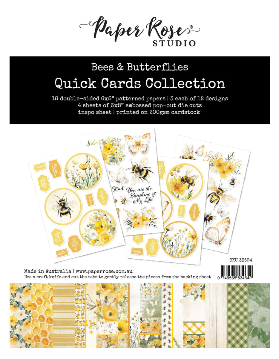 Bees & Butterflies Quick Cards Collection