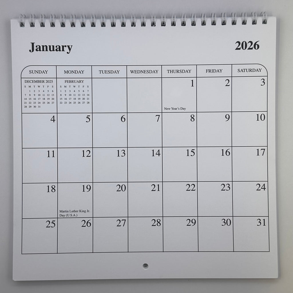 2026 Dated Calendar - 8x8