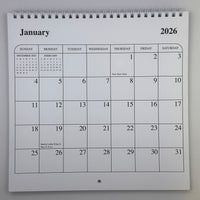 2026 Dated Calendar - 8x8