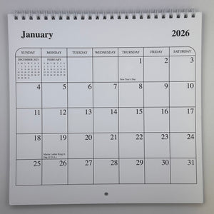 2026 Dated Calendar - 8x8