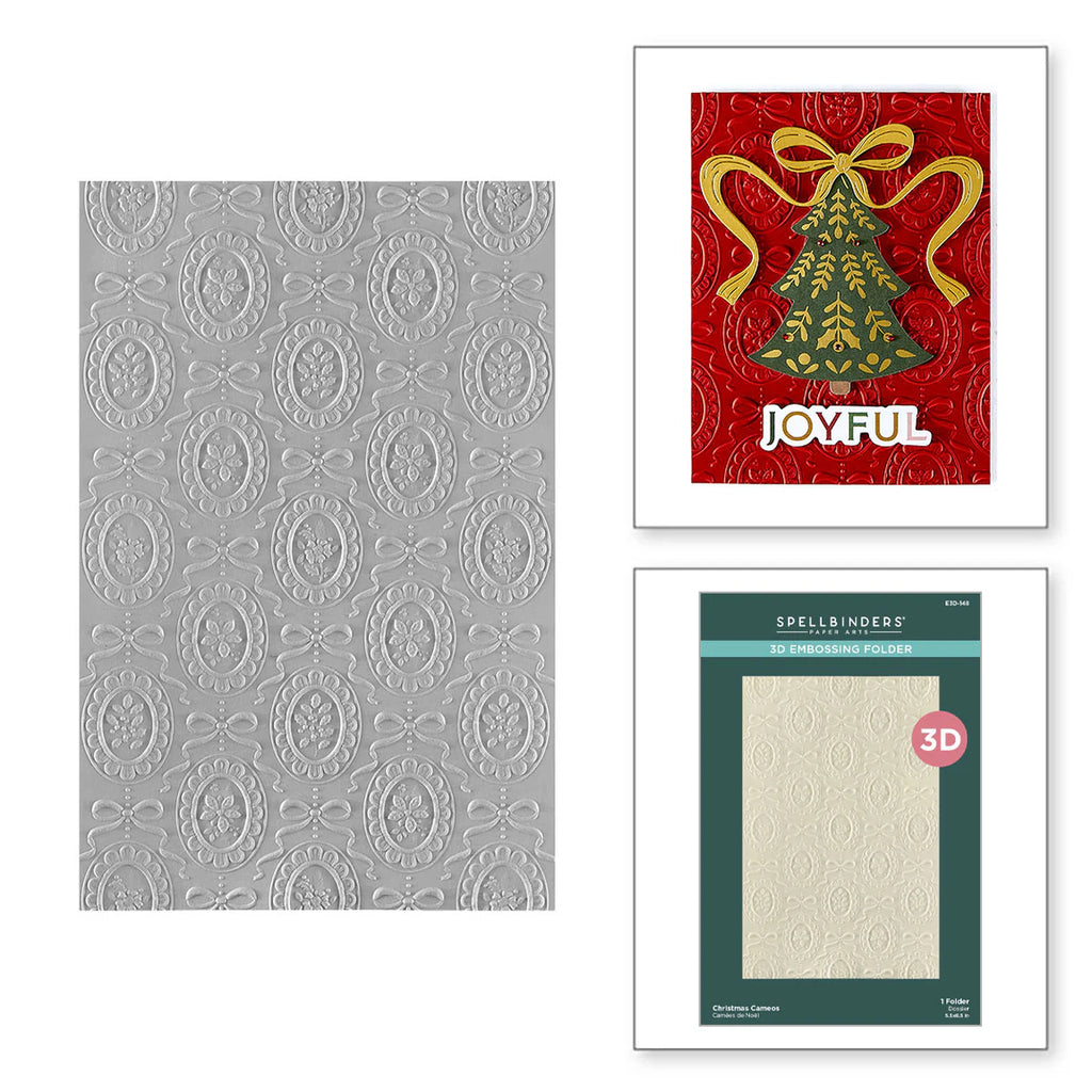 Christmas Cameos 3D Embossing Folder