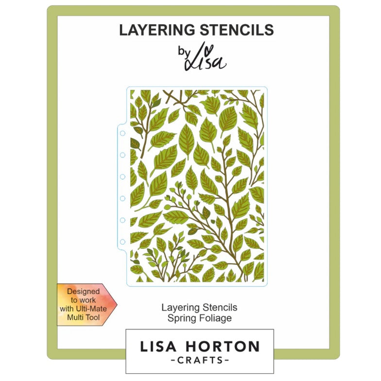 Spring Foliage Layering Stencil