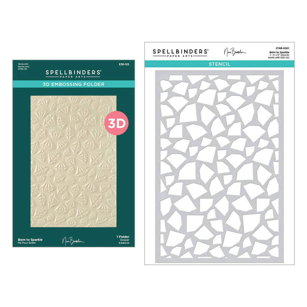 Born To Sparkle Emboss & Stencil Bundle