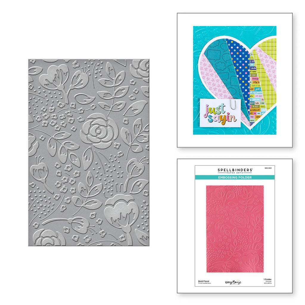 Bold Floral Embossing Folder