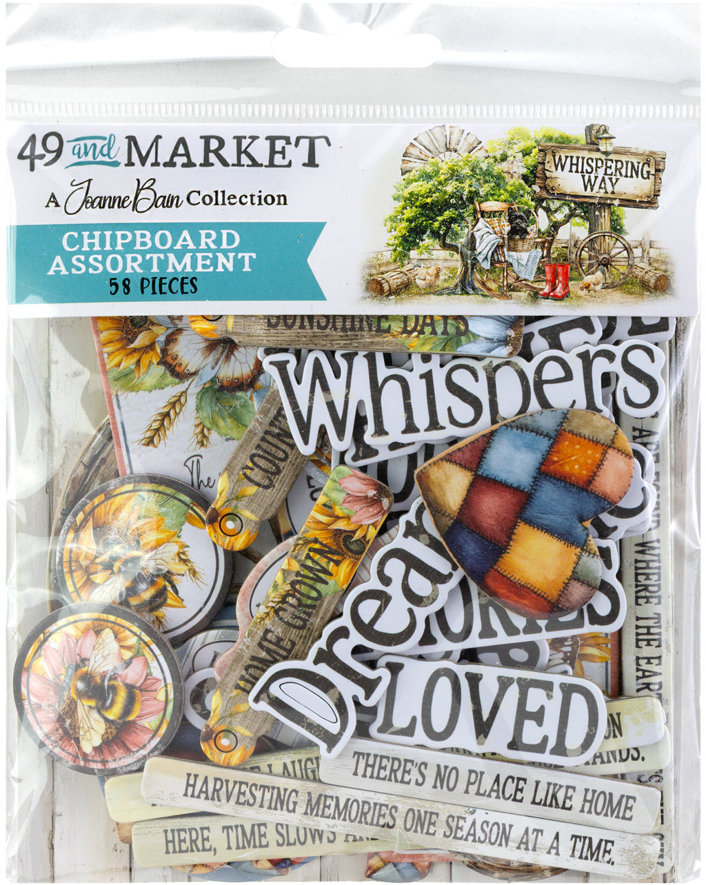 Whispering Way - Chipboard Assortment