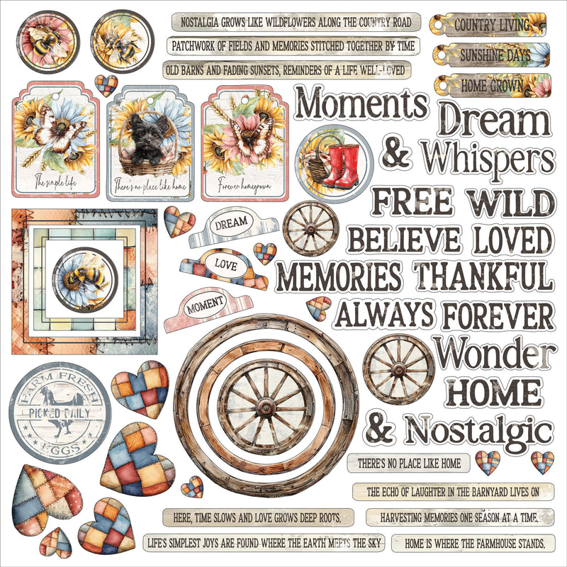 Whispering Way - Chipboard Assortment