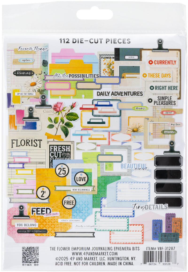 Flower Emporium - Journaling Ephemera Bits