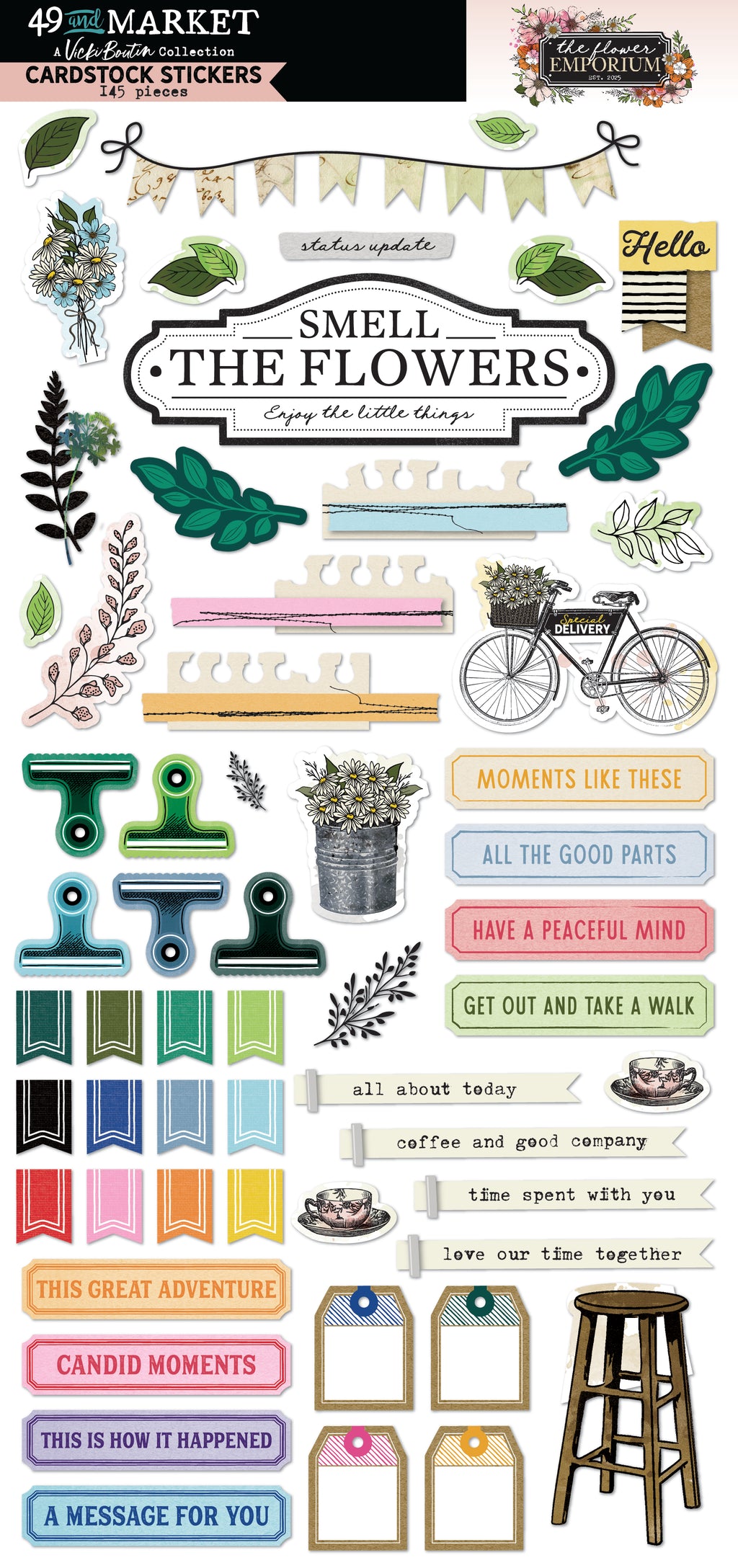 Flower Emporium - Cardstock Stickers