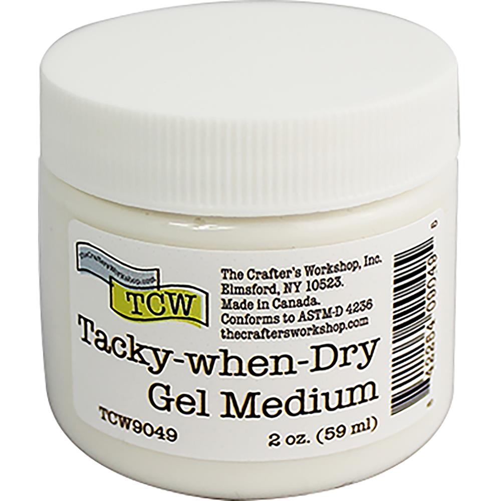 Tacky-When-Dry Gel Medium