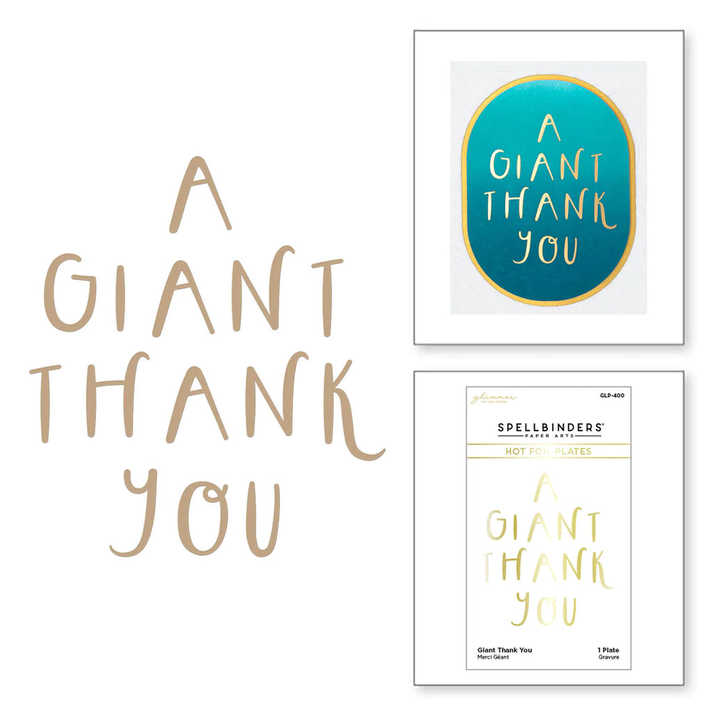 A Giant Thank You Hot Foil Plate