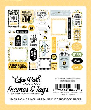 Bee Happy - Frames & Tags