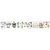 Vintage Artistry Nature Study - Mushrooms Washi Tape Stickers