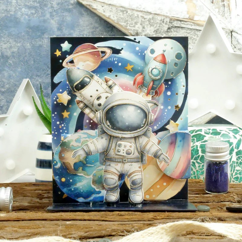 Pop Up Stepper Card - Out Of This World!