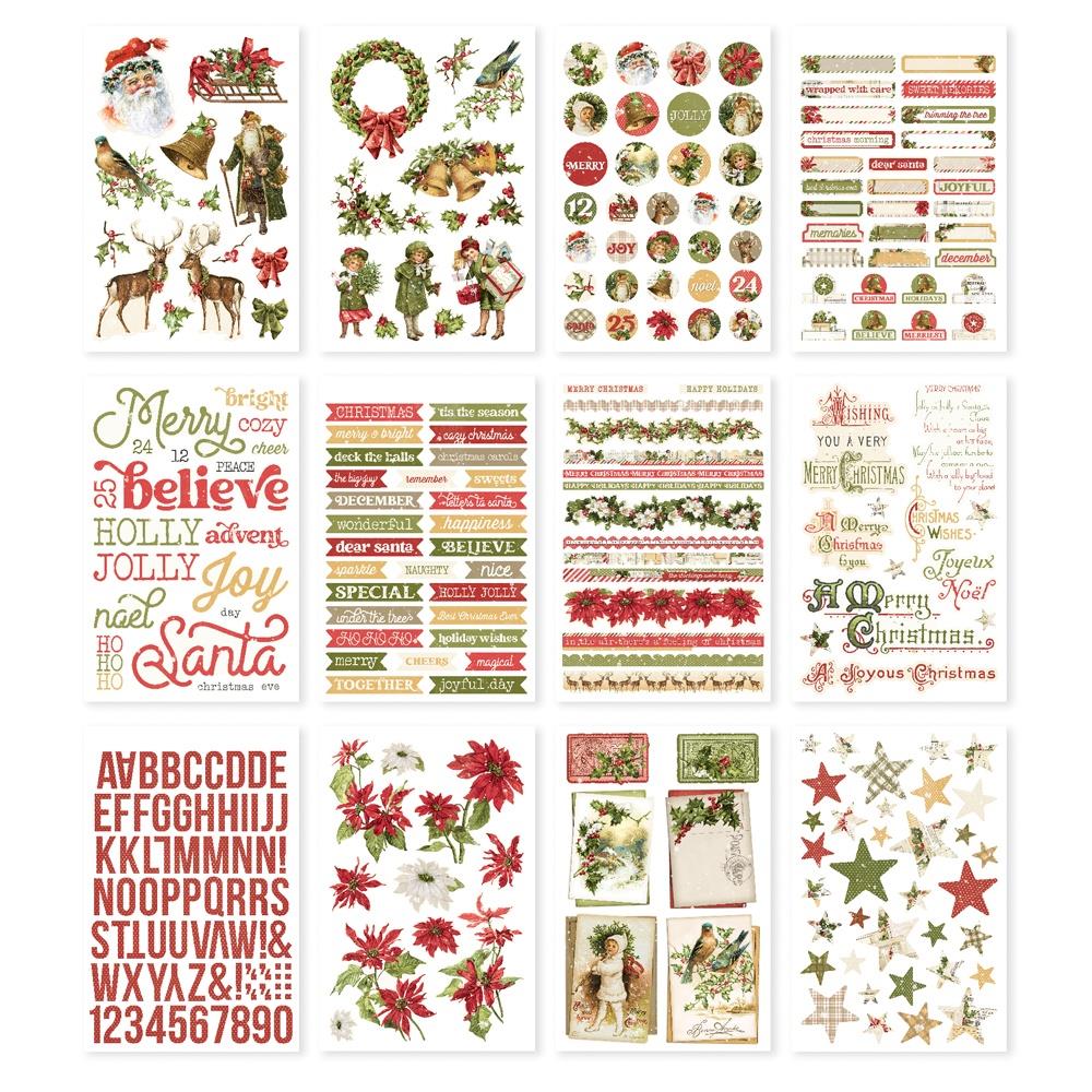 Simple Vintage Yuletide - Sticker Book