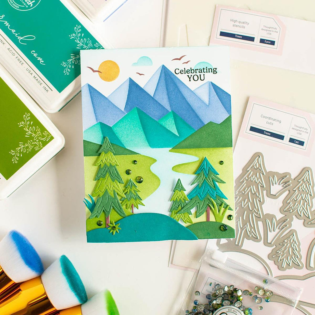 Mountains Layering Stencil Set