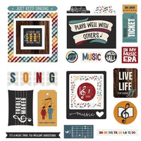 Music Notes - Cardstock Ephemera