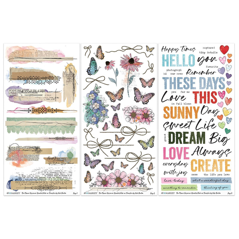 Flower Emporium - Essential Rub-On Transfers