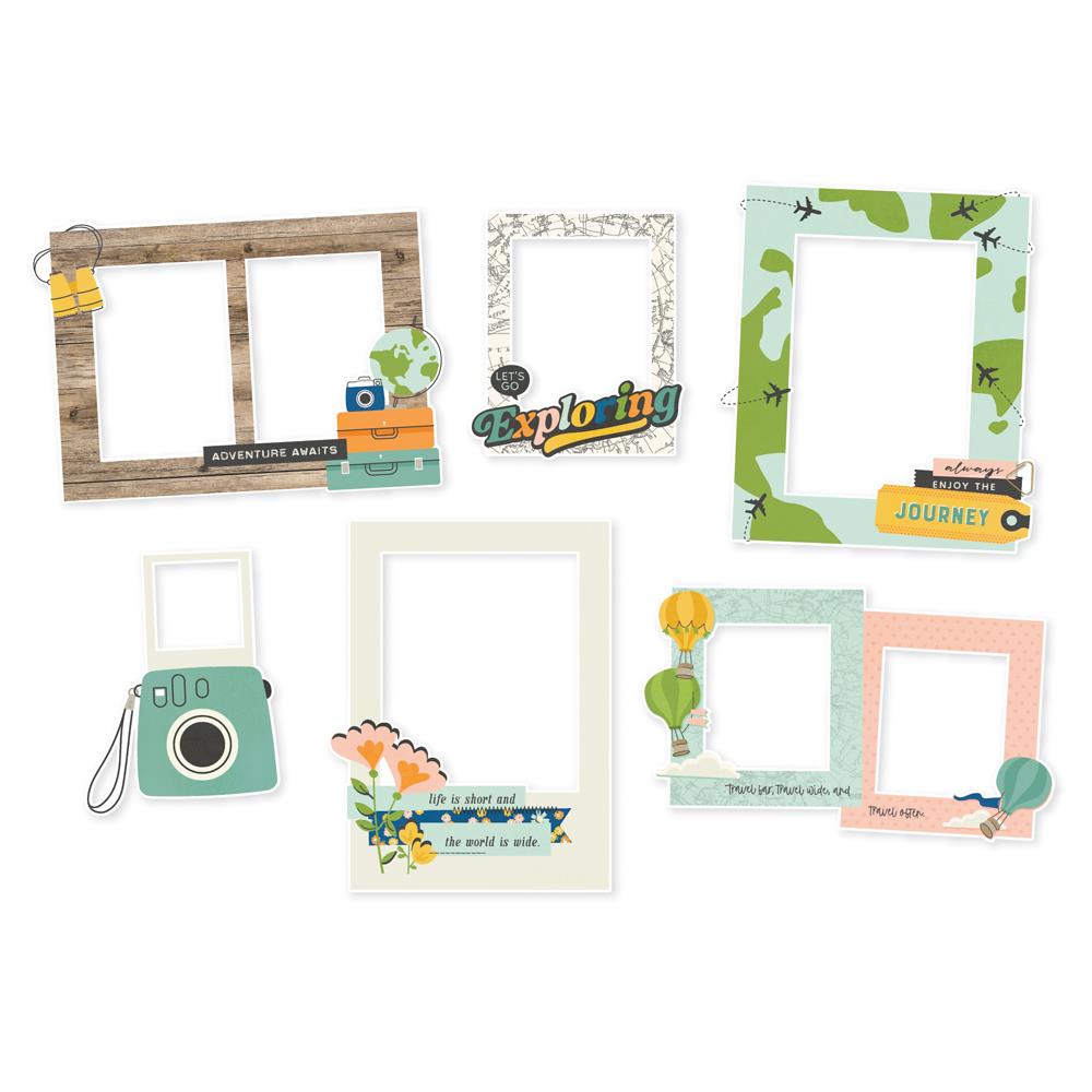 Happy Travels - Chipboard Frames