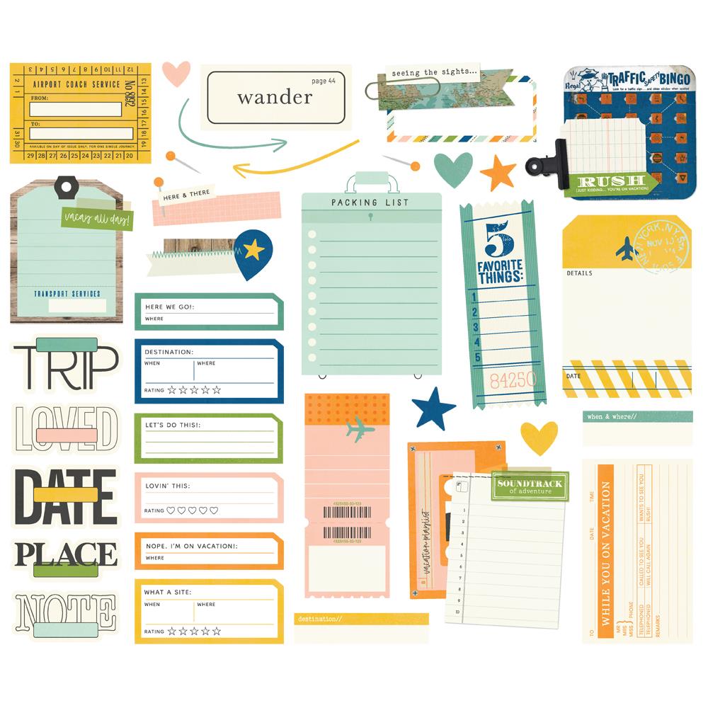 Happy Travels - Journal Bits