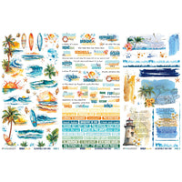 Beach Vibes - Rub On Transfers