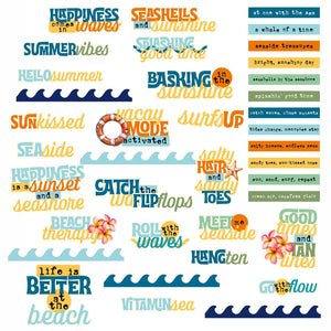 Beach Vibes - Chipboard Words