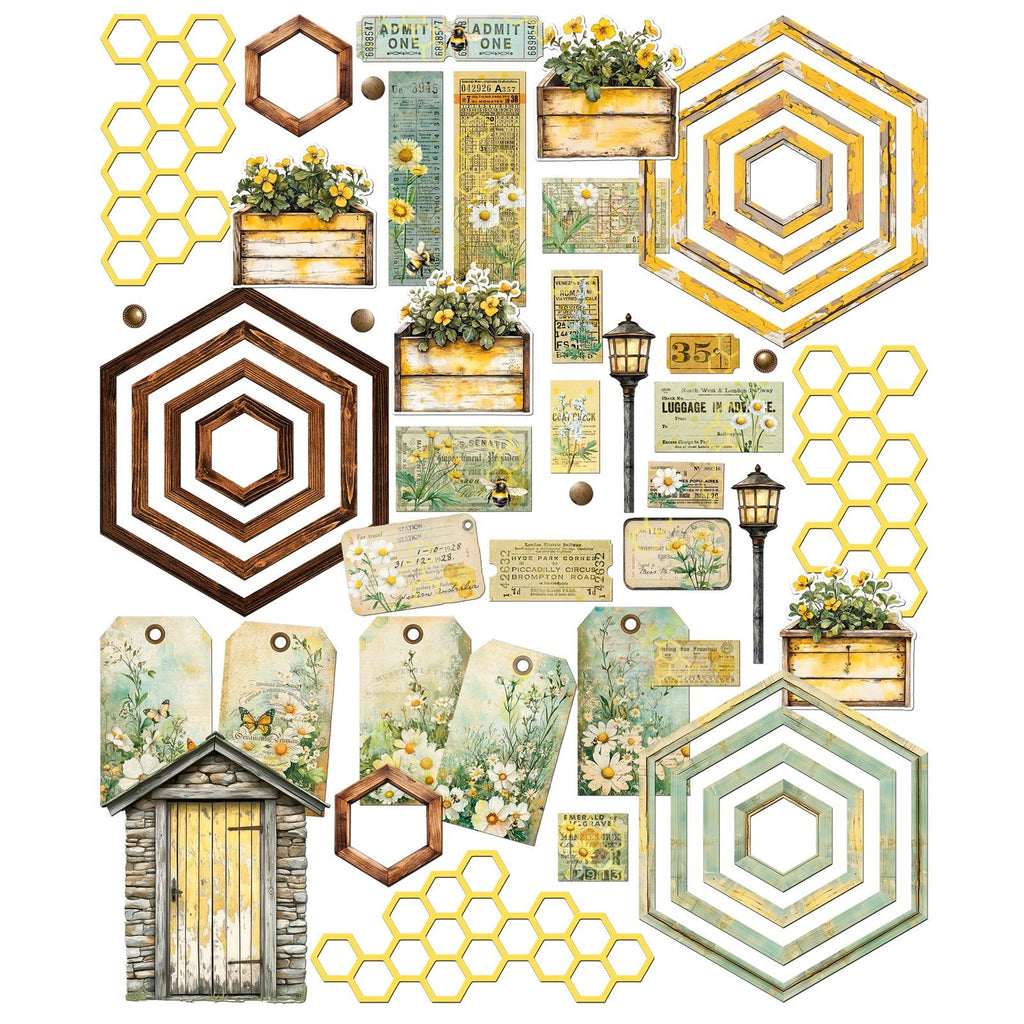 Botanical Buzz - Die Cut Elements
