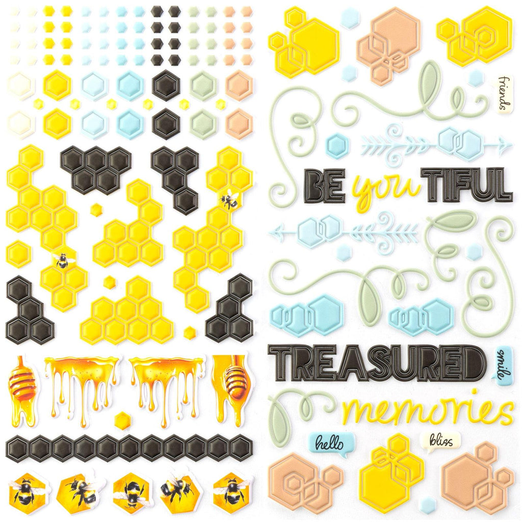 Botanical Buzz - Puffy Stickers